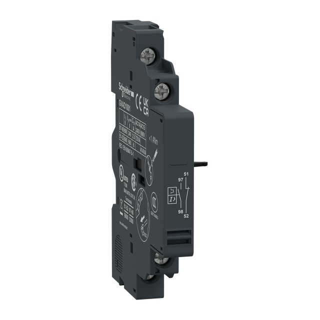 Styk pomocniczy bezzwłoczny 1NO i sygnalizacji awarii 1NC