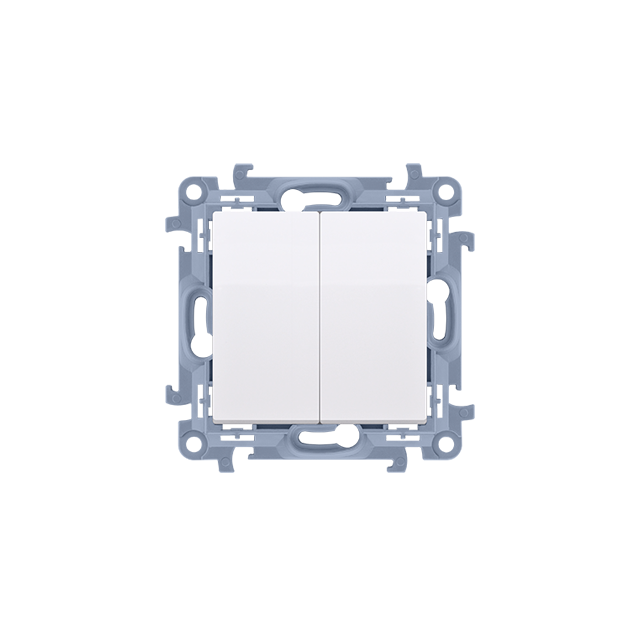 Simon 10 Łącznik świecznikowy IP44 10A z. śrub. biały