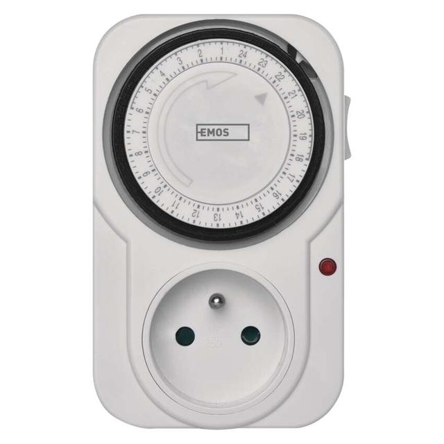 Mechaniczny programator czasowy go gniazdka dobowy wyłącznik czasowy TS-MD3 P5502 EMOS