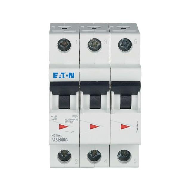 FAZ-B40/3 Wyłącznik nadprądowy 15kA B40A 3P 278851 EATON