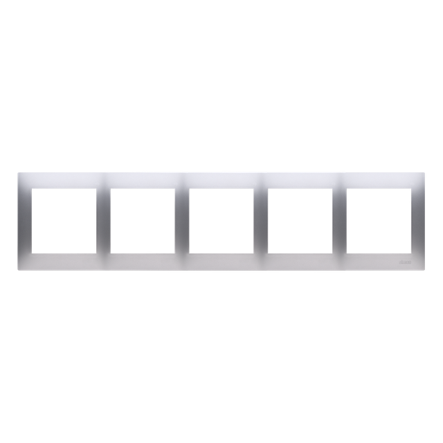 Simon 54 Premium Ramka 5-krotna PREMIUM IP20 / IP44 srebrny mat DR5/43 KONTAKT