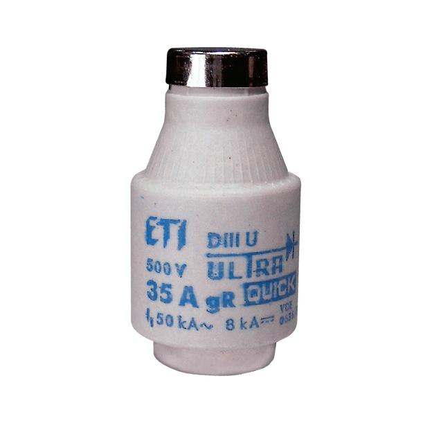 Wkładka topikowa ultraszybka DIII UQ gR 63A 500V 004323003 ETI