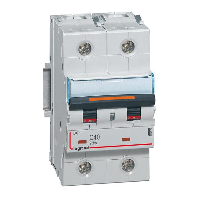 Wyłącznik Nadprądowy S322 C40 2P 40A 25Ka DX3 409772 LEGRAND