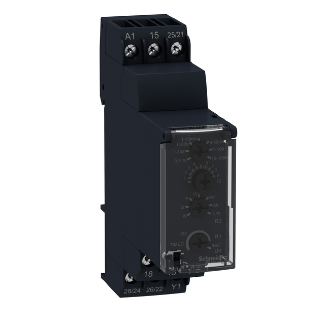 Zelio Time Przekaźnik czasowy wielofunkcyjny 12/240V AC/DC 0.05s/ 300h styk 2C/O 8A RE22R2MMW Schneider