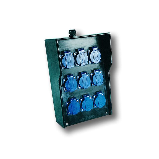 ROZDZIELNICA STACJONARNA Z GUMY TYPU „INOWROCŁAW” Wejście M20 - wyjście 9xGS IP44