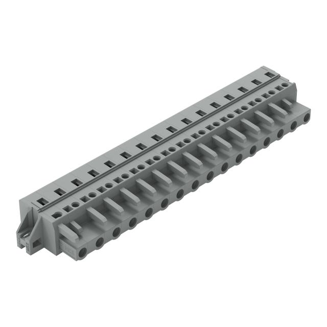 MCS-MIDI Classic gniazdo 16-bieg. szare raster 7,5 mm /10szt./ WAGO