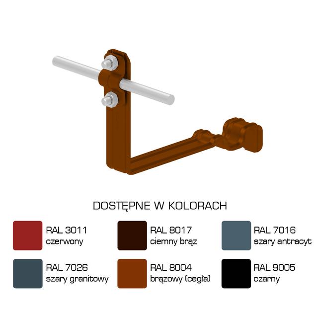 AN-25S/LA/-N Uchwyt dach.prof.pros.Z-śr. WZÓR 20 H=10cm /LA/