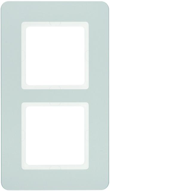 BERKER Q.7 Ramka podwójna aluminium aksamit lakierowana 10126184 HAGER