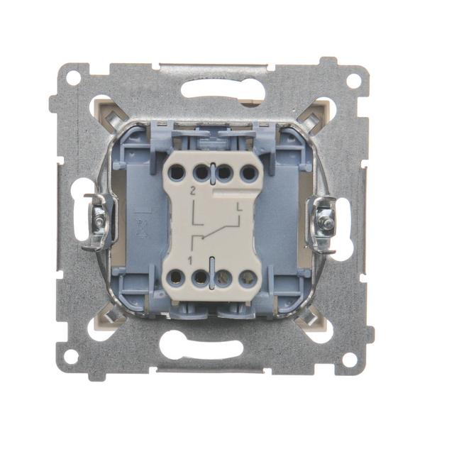 Simon 54 Łącznik schodowy bez piktogramu 10A 250V szybkozłączka kremowy DW6.01/X/41 KONTAKT