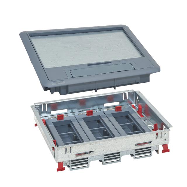 PUSZKA PODŁOGOWA STANDARD KOMPLETNA Z POKRYWĄ PLASTIKOWĄ - 18(3X6) MODUŁÓW MOSAIC MONTOWANYCH POZIOM