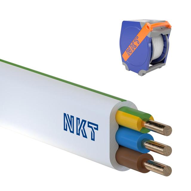 Przewód instalacyjny NKT instal PLUS YDYp 3x2,5mm2 750V płaski /550m/ NKT