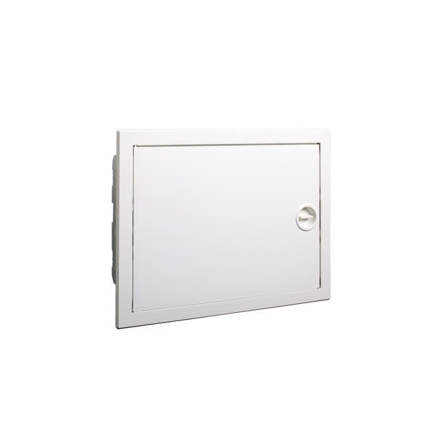 PXF 12W Plastikowa obudowa instalacyjna płaska białe drzwi podtynkowa IP40 1 rząd 1x12 modułów 101532 NOARK