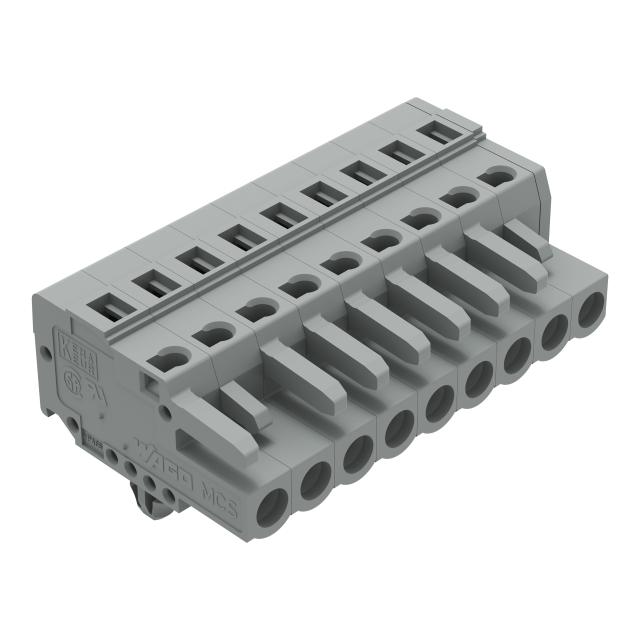 Gniazdo MCS‑MIDI Classic 9‑biegunowe szare raster 5mm 231‑109/008‑000 /50szt./ WAGO