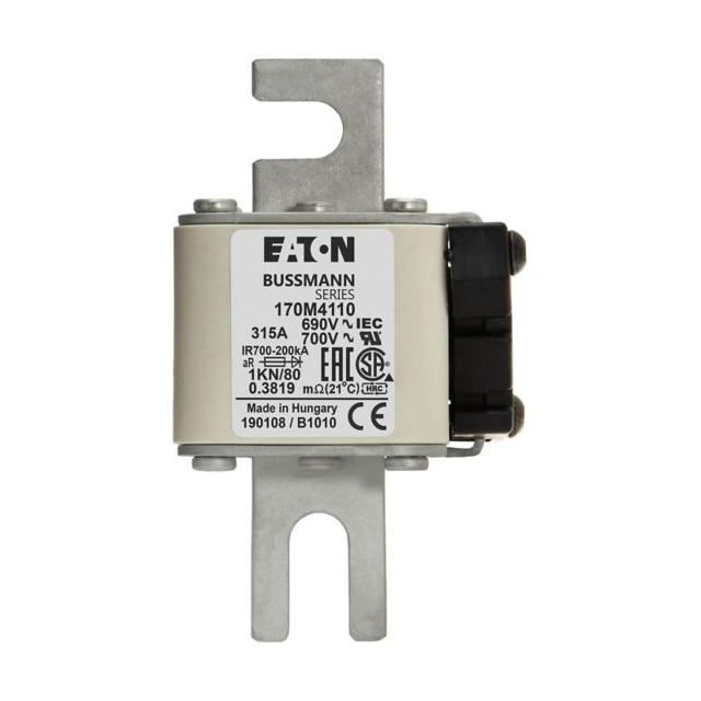 315A 690V 1KN/80 aR INDICATOR FUSE Wkładka szybka 315A AC 690V DIN 1 53x69x108 mm aR DIN 170M4110 EA