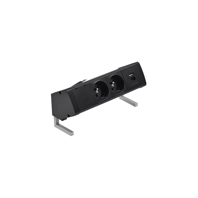 "Simon 480 TS48-430E20B00-44 Biurkowy zestaw gniazd 2 gn. typ E + ładowarka USB typ A+C