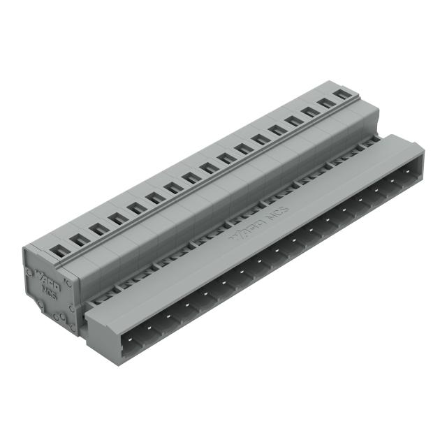 MCS-MIDI Classic wtyk 17-bieg. szary raster 5 mm /25szt./ WAGO