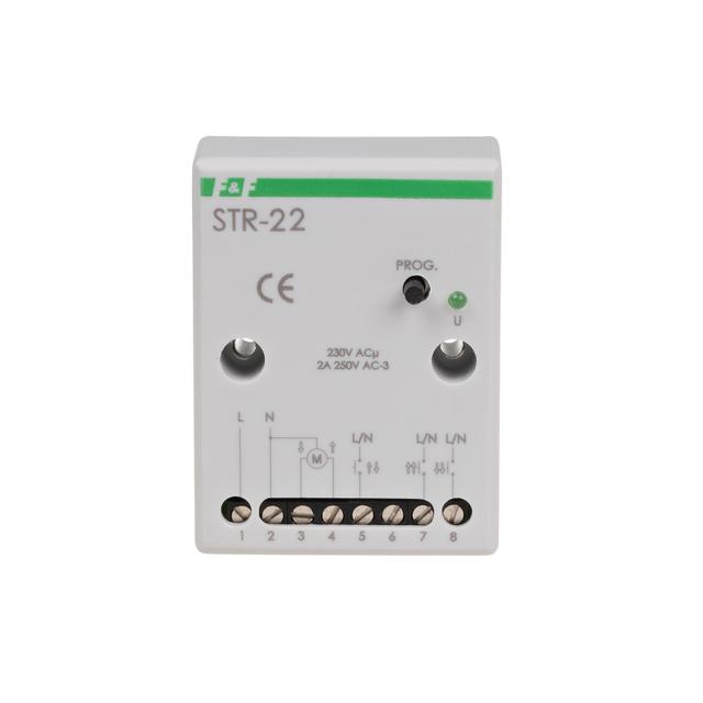 Sterownik roletowy jednoprzyciskowy napięcie 230V AC STR-22 F&F