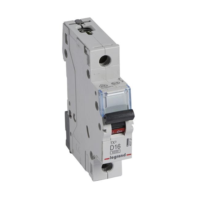 Wyłącznik Nadprądowy 1P D16A 6kA AC S301 TX3 403721 LEGRAND