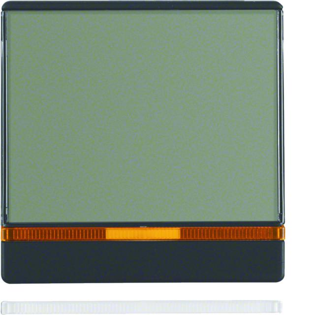 BERKER Q.x Klawisz z 2 dołączonymi soczewkami i dużym z polem opisowym antracyt aksamit 16966086 HAG