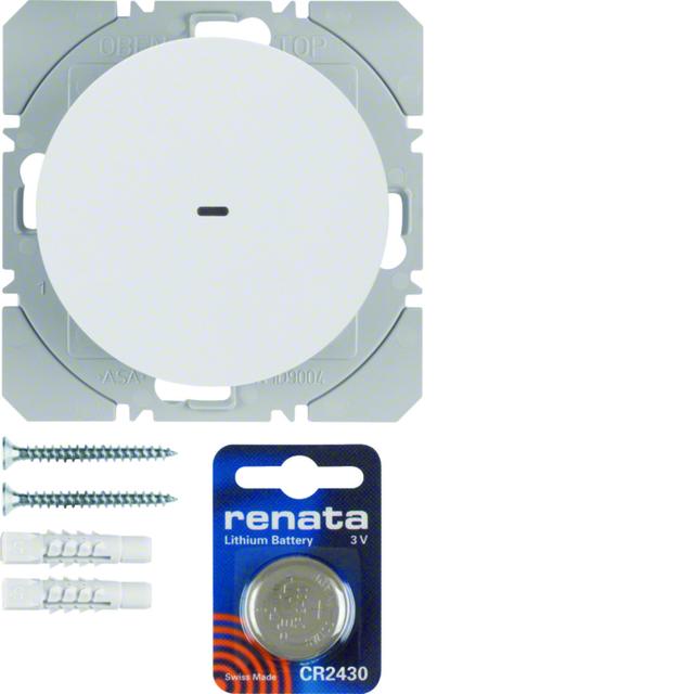 BERKER R.1/R.3 KNX RF quicklink Przycisk radiowy pojedyncza płaski biały 85655239 HAGER