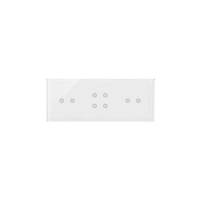 Simon 54 Touch Panel dotykowy S54 Touch 3 moduły 2 pola dotykowe poziome + 4 pola dotykowe + 2 pola dotykowe poziome biała perła DSTR3242/70 KONTAKT