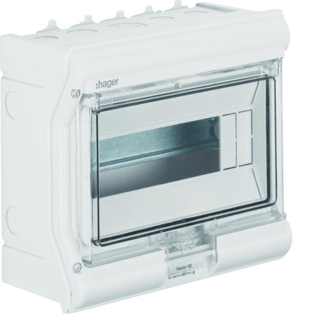 Rozdzielnica modułowa 1x10 natynkowa IP65 Vector VE110PN HAGER