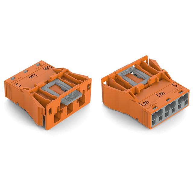 WINSTA wtyk 3-torowy SnapIn pomarańczowy