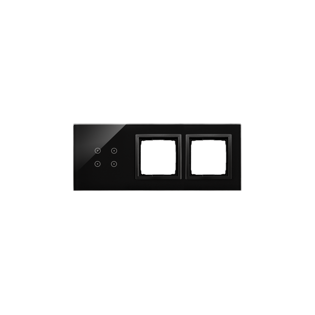 Simon 54 TOUCH WMDZ-01125S-075 Panel dotykowy S54 Touch, 3 moduły, 4 pola dotykowe + 2 otwory na osp DSTR3400/75 KONTAKT