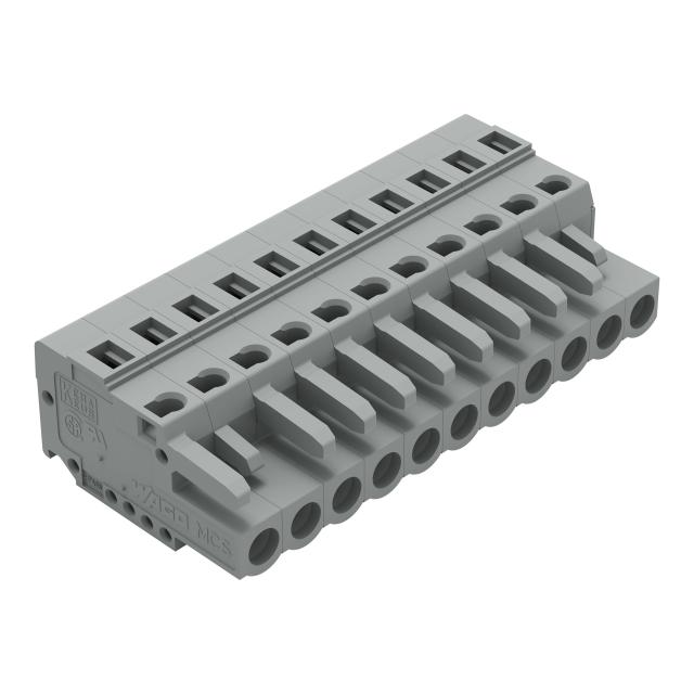 Gniazdo MCS‑MIDI Classic 11‑biegunowe szare raster 5mm 231‑111/102‑000 /25szt./ WAGO