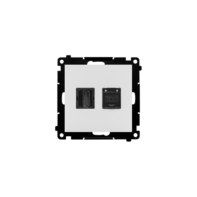 Simon 55 Gniazdo HDMI + RJ45 kat.6 Jasnoszary mat TGHRJ45.01/114 KONTAKT