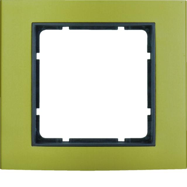 BERKER B.3 Ramka pojedyncza aluminium złoty/antracyt 10113016 HAGER