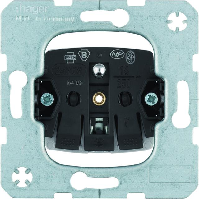one.platform Gniazdo z uziemieniem samozaciski (mechanizm) Berker 396874 WDS1500 HAGER