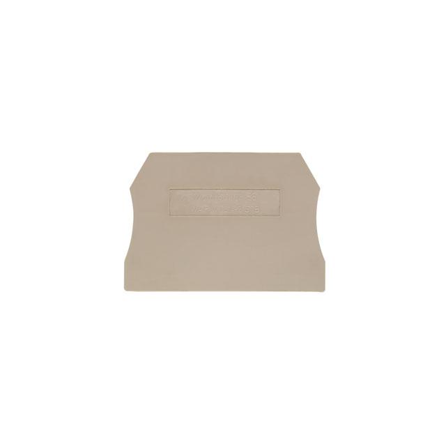 WAP WTL4/2 Płytka końcowa (styki), 55 mm x 2 mm, Ciemnobeżowy /50szt./ 1881640000 WEIDMÜLLER