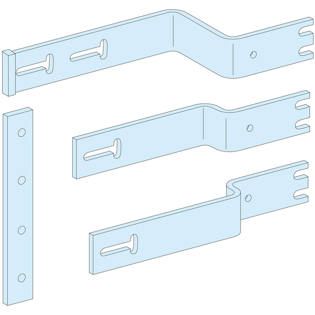 Rozdzielnice PrismaSet, podąłczenie mocowanego poziomo NS z dźwignią/napędem obrot. 3P