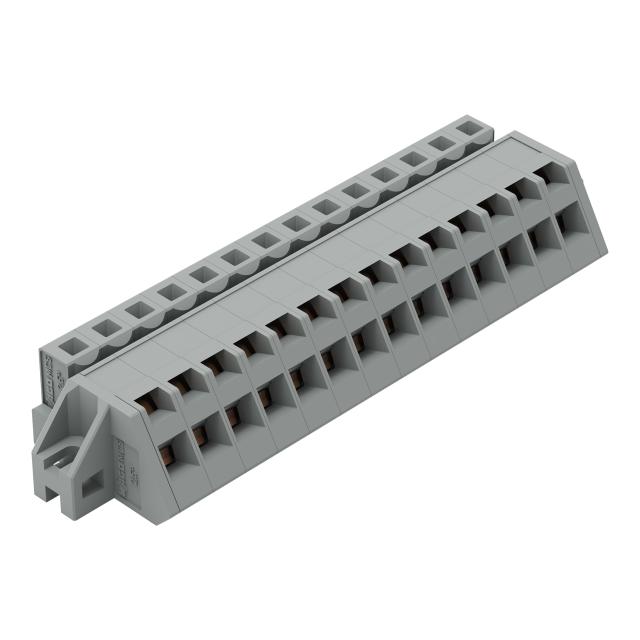 MCS-MIDI Classic gniazdo kątowe 14-bieg. szare raster 5 mm /25szt./ WAGO