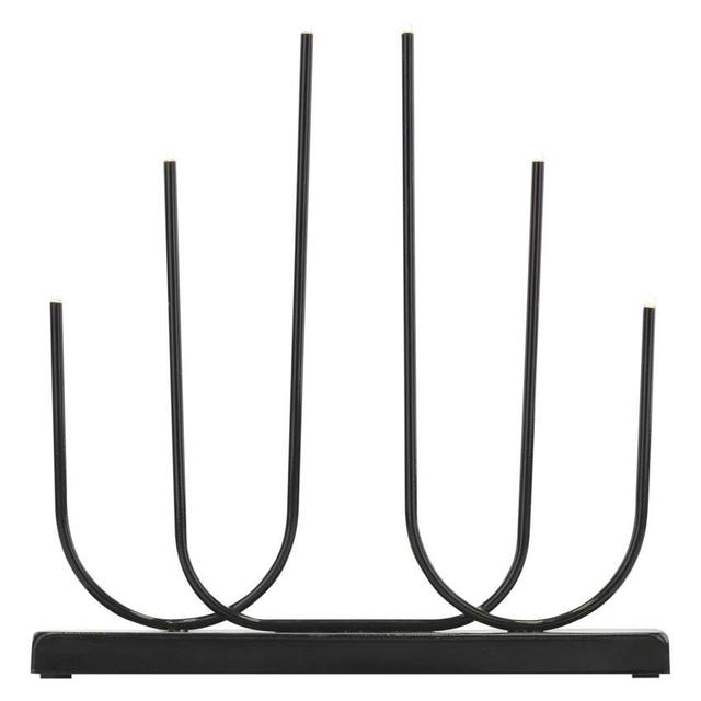 Świecznik świąteczny 6 LED 40 cm 2x AA metal ciepła biel IP20 timer DCAW24 EMOS