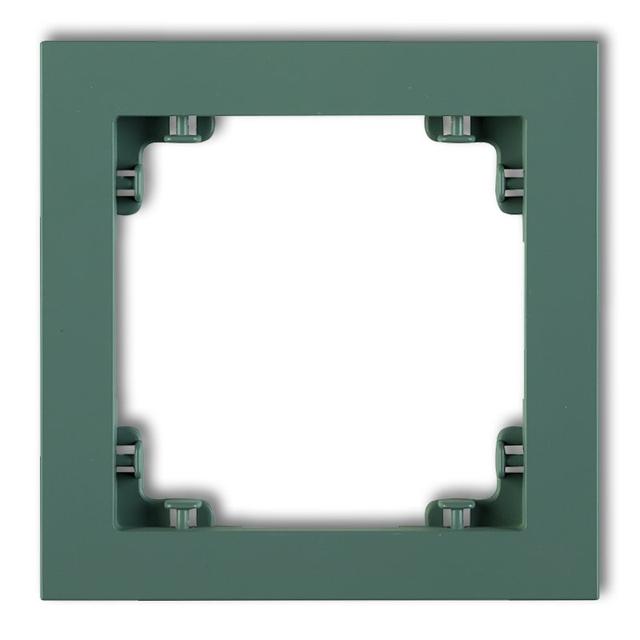 DECO Ramka uniwersalna pojedyncza z tworzywa DECO Pastel Matt szmaragdowa