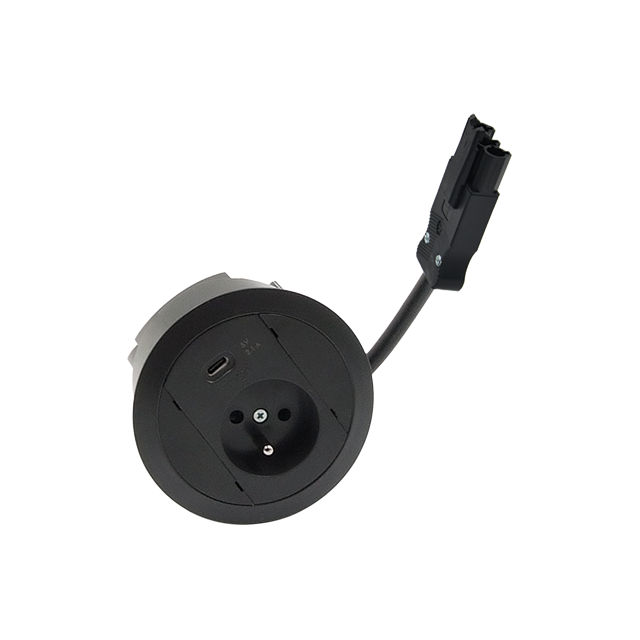 SIMON 480 TS48-310E10E00-44 Gniazdo meblowe 1 gn. typ E + ładowarka USB type C złącze w układzie Wie