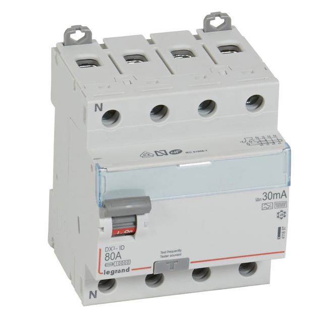 Wyłącznik Różnicowoprądowy P 304 4P 80A 30Ma Typ F (Hpi) DX3 411697 LEGRAND