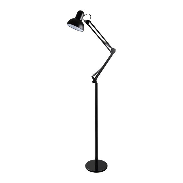 LUWES II, lampa podłogowa, E27, max. 18W, 182 cm, czarna