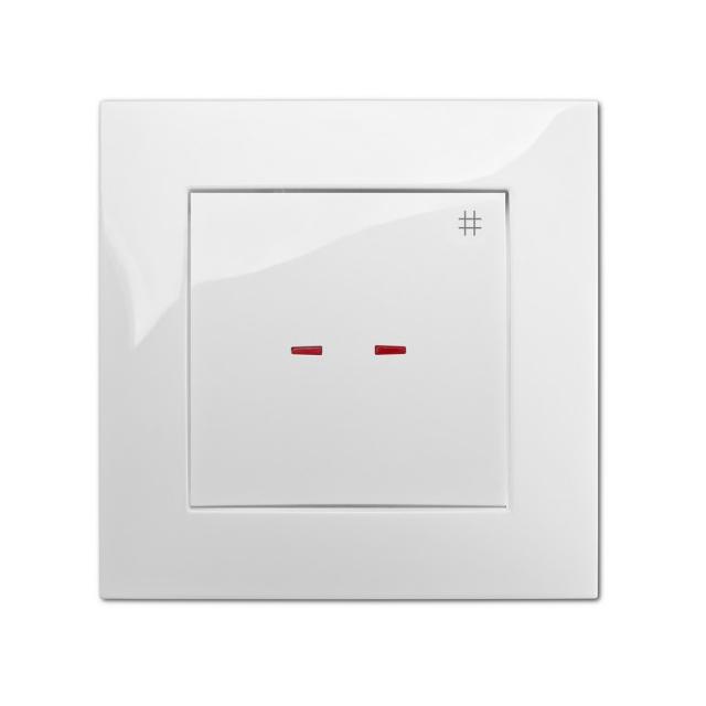 CARLA łącznik krzyżowy z podświetleniem   biały