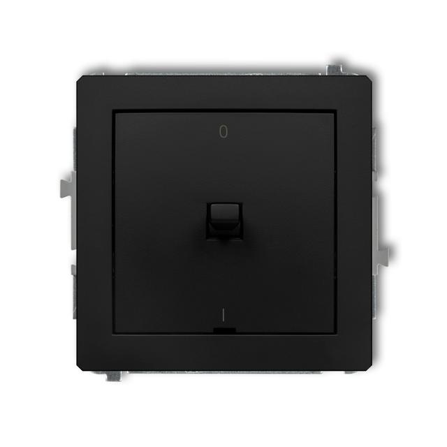 DECO Mechanizm łącznika dwubiegunowego w stylu amerykańskim czarny mat