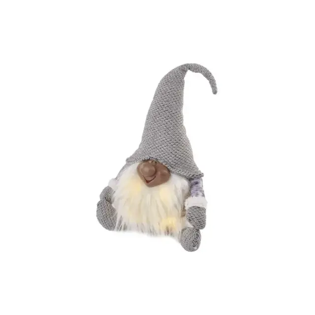 Dekoracje - LED krasnoludek świąteczny, 20x15x35 cm, 3x AA ciepła biel, IP20