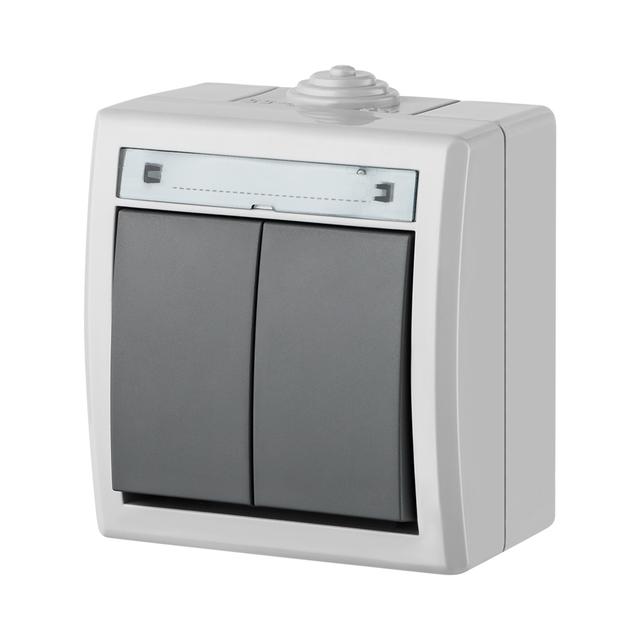 AQUANT Łącznik świecznikowy szary IP55