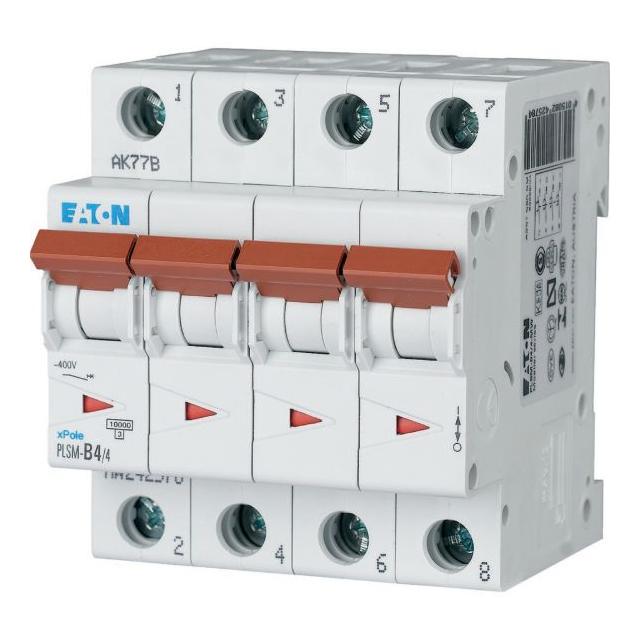 PLSM-C4/4-MW Wyłącznik nadprądowy 10kA C4A 4P 242604 EATON