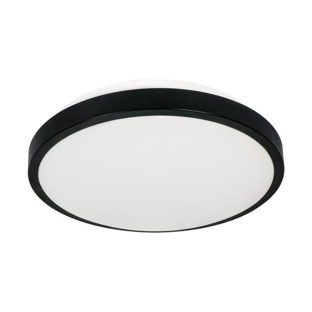 Lampa sufitowa SELENE plafon 2xE27 z mikrofalowym czujnikiem ruchu 2x60W klosz matowy IP54 czarny CL/2XE27-10MV/B ORNO