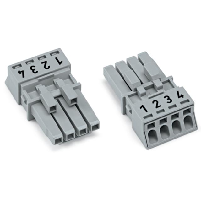 WINSTA MINI gniazdo 4-biegunowe szare