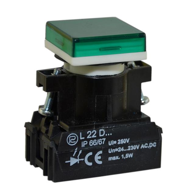 Lampka L22KD/24V-230V zielona