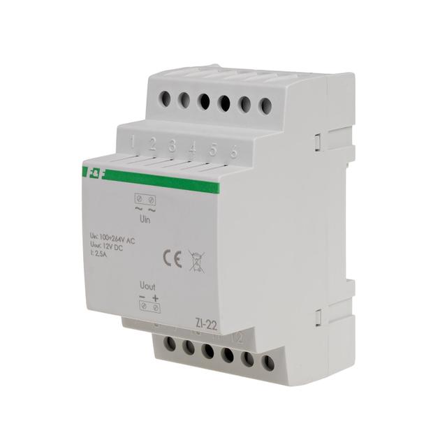 Zasilacz impulsowy 12V DC 2,5A ZI-22 F&F