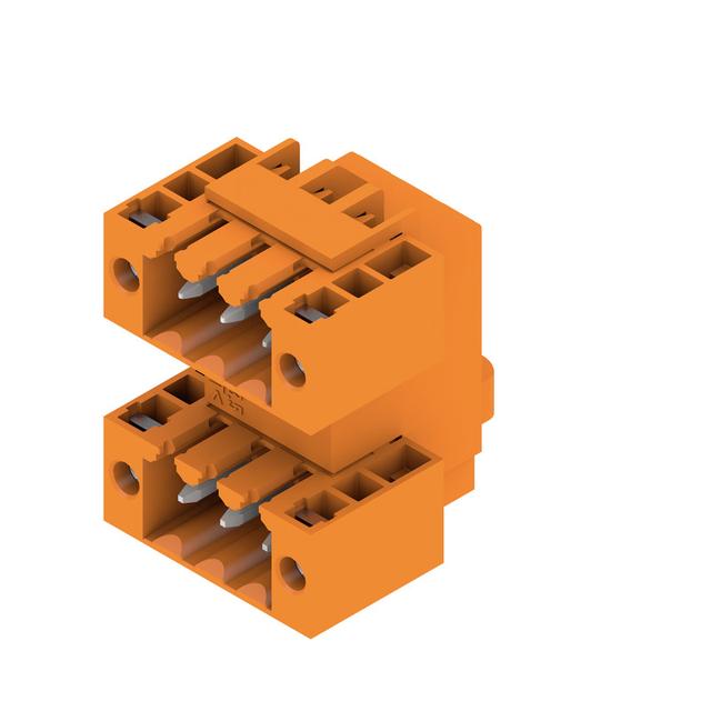 WEIDMULLER SLD 3.50/06/90F 3.2SN OR BX Wtyki PCB (złącza płyty), 3.50 mm, Liczba biegunów: 6, kąt odejścia: 90° /50szt./ 1633820000 WEIDMÜLLER